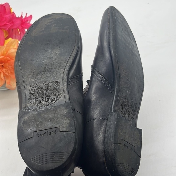 BedStu Black Leather lace up chukka boots size 9 MN4062 main image 6